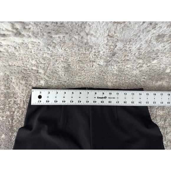 Sunny Leigh Womens Size 6 Cropped Wide Leg Sequin Pants Black Zip Stretch Casual - Picture 6 of 12